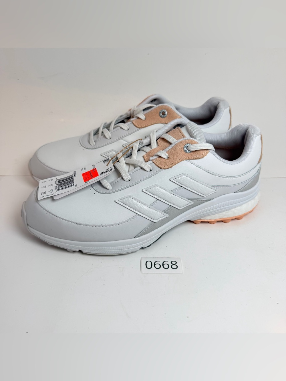 adidas Golf Sneakers with Tan Accents